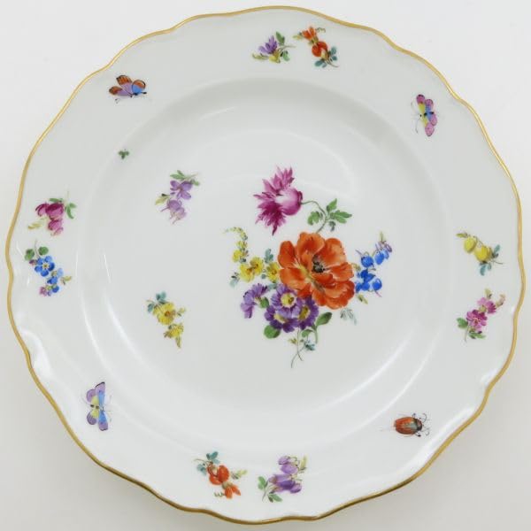 ⬇️マイセン プレート　ベーシックフラワーブーケ　飾り皿 マイセン プレート□ベーシックフラワー ブーケ 六つ花 飾り皿