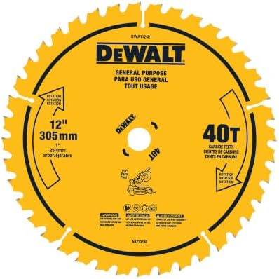 DEWALT 12 in. 40T General Purpose Saw Blade (DWA11240)