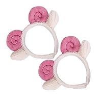 FOMIYES Lot De 3 Bandeaux En Corne De Mouton Et Oreilles De Chèvre En