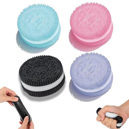 2025 New Stress Relief Toy,Handmade Silicone Stress Relief Squishy Toy,Ultra Soft Decompression Venting Toy,Suitable for Relieving Stress (4 PCS)