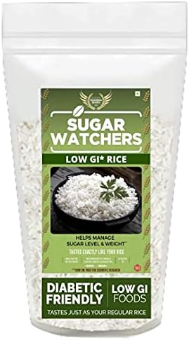Sugar Watchers Low GI Rice, Diabetic Friendly White Rice; 2kg (Pack of 2)