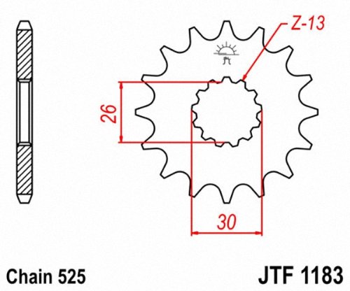 Amazon.com: JT Sprockets JTF1183.18 18T Steel Front Sprocket