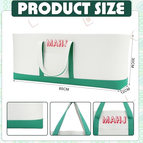 Bolsa para Mahjong Tamaño 31.5 x 12 x 4 pulgadas Lona Verde miniatura 2