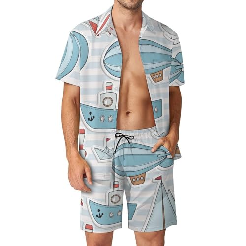 Chemise hawaïenne hommes avec short et pantalon pour vos soirées plage et vacances d'été