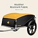 Retrospec Rover Hauler Cargo Fahrradanhänger | Klapprahmen & wetterbeständiges Gewebe | großer Gepäckträger | passend für 50,8 cm - 73,7 cm große Fahrradräder | Sun