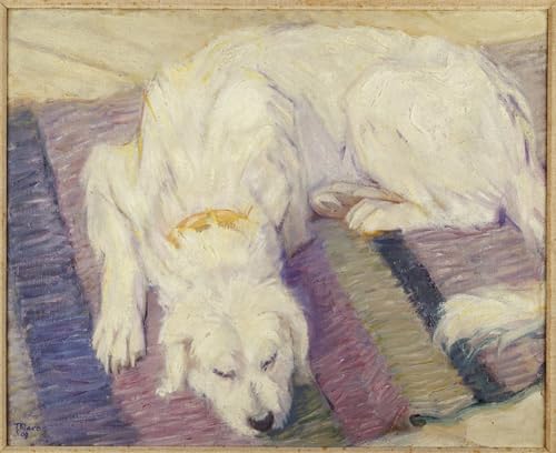 Affiche toile de célèbres tableaux de peinture huile avec motif chien 60x90