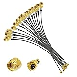 Superbat SMA Pigtail Cable SMA Male Extension Cable (6inch 5-Pack) for Bluetooth Antenna WiFi & WiMax Network Card Mini PCI Express