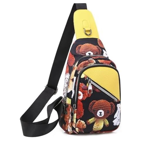 Lmagice New Women's Crossbody Bag Sports Shoulder Bag Hiking Backpack Printed Sling Backpack Cover