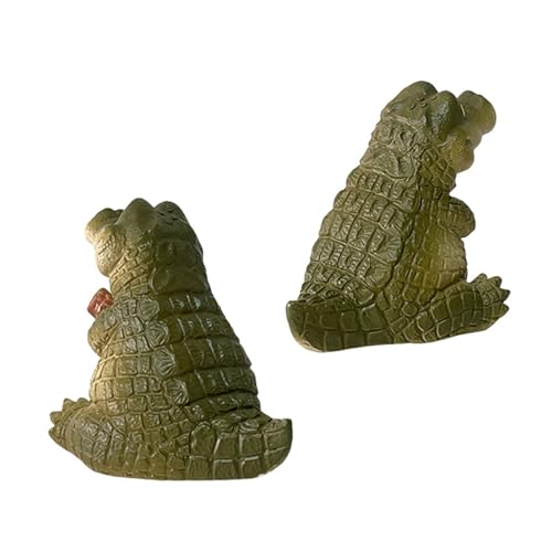 AUTOECHO Crocodile Toy,Tiny Cute Resin Alligator Garden Statue | Toys Games for Son Daughter Birthday Friends Family Backyard Patio Desktop Boys Girls - Image 5
