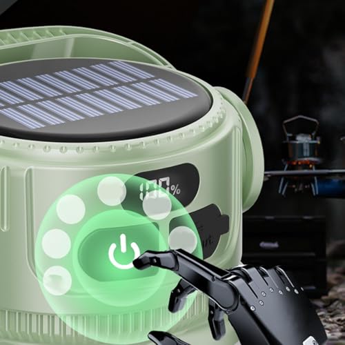 Lampe de camping rechargeable avec lanterne solaire étanche extérieure