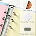 500 Pcs Clear Binder Hole Reinforcement Stickers, Self-Adhesive Binder Refill Sheet Converter Stickers Change No Punched Page to Loose-Leaf Binders Refill Insert for Planner Scrapbooking Office Album