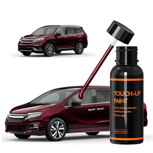 XTryfun R561P Deep Scarlet Touch Up Paint for Honda, DIY Car Paint Scratch Repair Kit, Automotive Paints, Quick & Easy Fix Scratch Repair for Ridgeline/Odyssey/Pilot/Passport