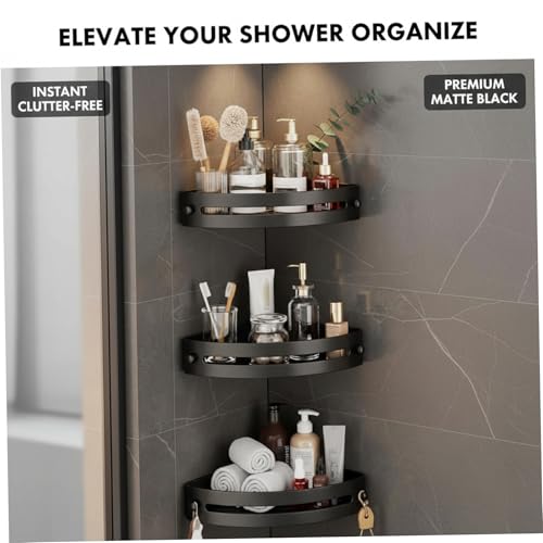 Étagère de douche d'angle sans perçage pour optimiser les petits espaces - 7