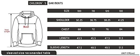 Jilijia Kids FNAF Hoodie 3D FNAF Five Nights Game Hoodie Comic Print Drawstring Pullover Sweartshirt for Kids Girl Boy