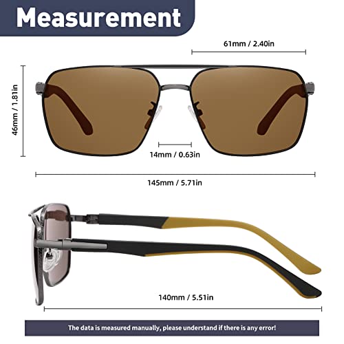 Image of Sunglasses for Men Women Trendy Polarized Sunglasses UV400 Fashion SunGlasses Aviator Sunglasses for Driving Fishing