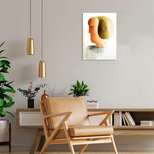 Oskar Schlemmer Poster Face à gauche peintures sur toile encadrée