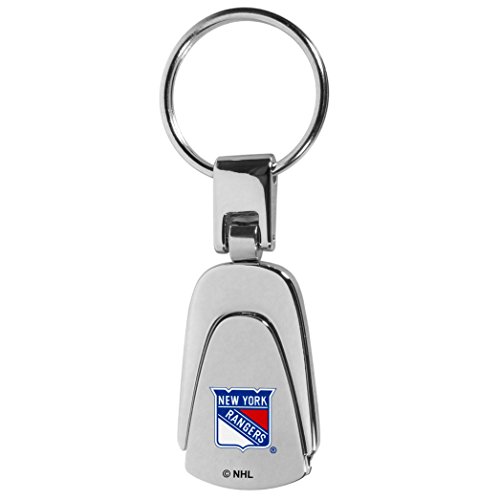 NHL New York Rangers Unisex Siskiyou SportsSteel Teardop Key Chain, Metal, One Size