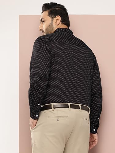 Image of Thomas Scott Men's | Plus Size | Printed | Regular Fit | 100% Cotton | Long Sleeve | Formal | Shirt for Men