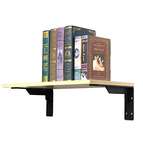 Supports de support de comptoir métal noir fixation murale étagère en L