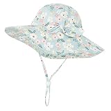 Urban Virgin Baby Girl Sun Hats Summer Baby Hats UPF 50+Toddler Sun Hat Infant with Wide Brim Bucket