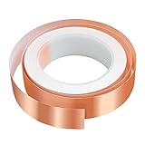 tamaño: 1 pieza de cinta de papel de aluminio de cobre de 10 m × 25 mm está incluida en el paquete. El ancho reforzado es más conveniente para el uso, y el propósito se puede lograr sin enrollar ni pegar en exceso.