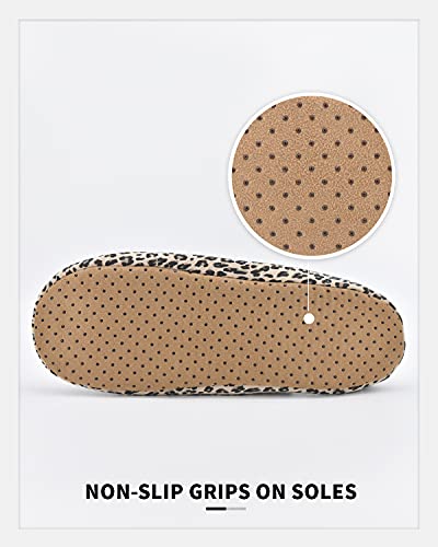 Image of Panda Bros Women's Ballerina House Slippers,Anti-Skid Comfy Warm Ballet Style Slippers