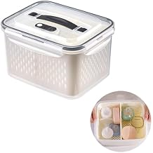 Breast Pump Milk Bottle Storage Containers with Removable Colander and Divider, Portable Breastfeeding Storage Box for Outdoor Working Travel Small