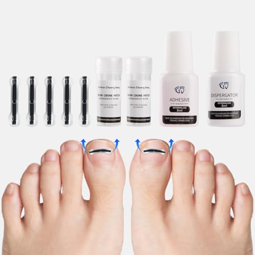 5 PCS Titanium Alloy Ingrown Toenail Treatment, Ingrown Toenail Removal Kit, Ingrown Toenail Corrector Specially Designed to Fix Crooked Nails and Correct Ingrown Nails