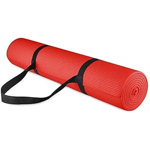 ARNV Yoga and Exercise Mat with Carrying Strap, 8mm