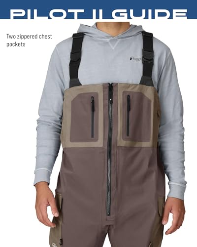 FROGG TOGGS Men's Pilot II Guide Waterproof Breathable Rain Bib, Stone and Taupe, Medium4