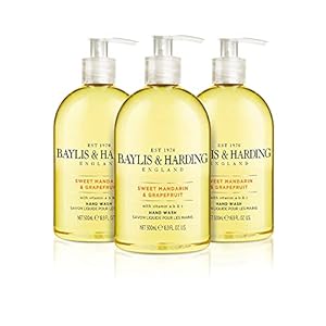 Baylis & Harding ST-297624 Sweet Mandarijn en grapefruit handwas, 500 ml, verpakking van 3 stuks (verpakking kan…