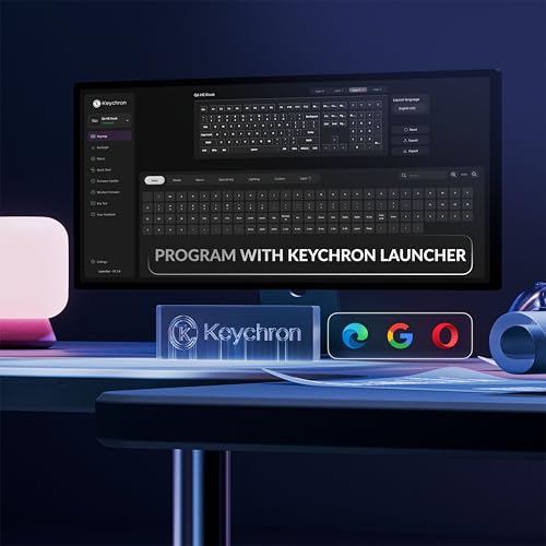Image of Keychron Q6 HE QMK Wireless 2.4 GHz Custom Keyboard, Rapid Trigger Bluetooth 100% Full-Size with Hall Effect Gateron Double-Rail Aurora Magnetic Switches Aluminum Compatible for Mac Windows Linux