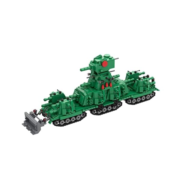 LDB SHOP Technik Panzer Bausteine, 1211 Klemmbausteine Technic USSR KV-44 Militär Armee Panzer Modellbausatz, Technik…