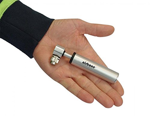 EyezOff Airbone ZT702 Supernova Ultra-Compact Bicycle Pump for Schrader/Presta (9.9cm) Black