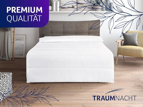 Traumnacht Green Bettenset - Ganzjahresbettdecke 135x200 cm + Kopfkissen 80x80 cm, nachhaltiges mit Bezug aus Microfaser, produziert nach deutschem Qualitätsstandard