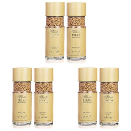 Image of TGL Co. Morning Motivation Instant Coffee 100% Arabica Freeze Dried (Pack of 6, 100g Each) | Rich & Aromatic | Antioxidant-Rich | Boosts Energy & Focus | No Artificial Flavors | Perfect for Hot & Cold Brews