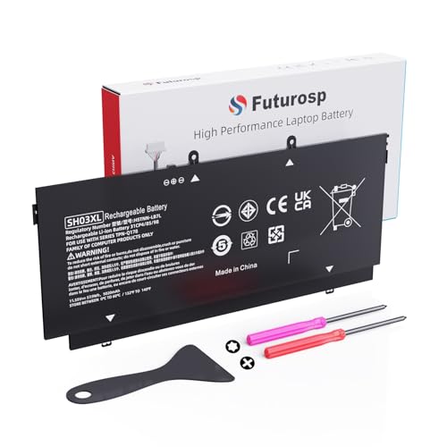 SH03XL 859356-855 Laptop Battery for HP Spectre X360 Convertible 13-AC0XX Replacement 13-AC023DX 13-AC013DX 13-AC033DX 13-W023DX 13-W013DX 13-W0XX 13-AB0XX, Fit SH03057XL CN03XL 859026-421 HSTNN-LB7L