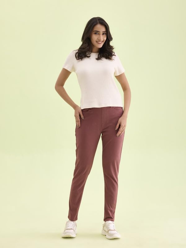 Image of GO COLORS Women Mid Rise Premium Straight Jeans