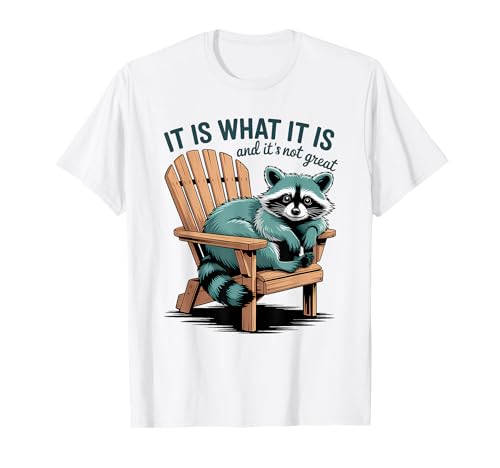 It's What It's Raccoon Funny Saying Animal Humour T-Shirt