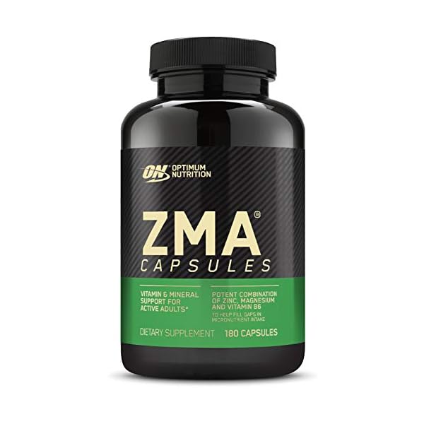 OPTIMUM-NUTRITION-ZMA-Muscle-Recovery-and-Endurance-Supplement-for-Men-and-Women-Zinc-and-Magnesium-Supplement-180-Count OPTIMUM NUTRITION Muscle Recovery and Endurance Supplement for Men and Women, Zinc and Magnesium Supplement, 180 Count