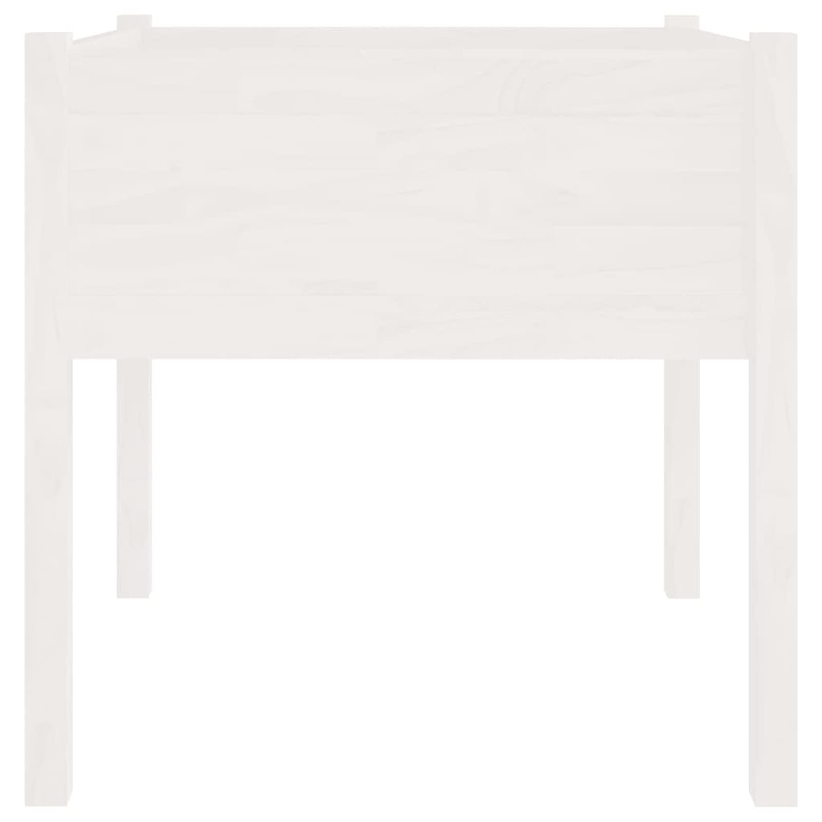 ZEYUAN Jardinera, Huerto Urbano Terraza, Huerto En Casa, Tierra Huerto Urbano, Huerto Vertical, Mesa De Cultivo, de Madera Maciza de Pino Blanco 70x70x70 cm