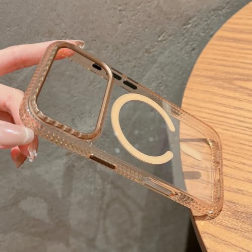 HJZSZX For iPhone 16 Pro�p�ϏՌ������X�}�z�P�[�X �������C�����X�[�d�Ή��}�O�l�b�g���o���p�[�J�o�[�iFor iPhone 16 Pro/�S�[���h�j