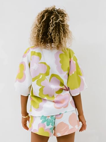 Image of GRECIILOOKS Co-ord Set for Women Stylish | Women Co-Ord Pajama Set | Stylish Night Dress & Beach Outfit | 2 Piece Printed Shirt & Shorts Loungewear | Comfortable Pajama Sets for Womens