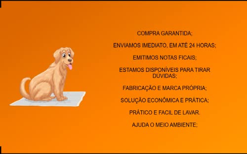 Kit 4 Tapetes Higiênicos laváveis para cães cachorro xixi, G, 90 x 100 cm