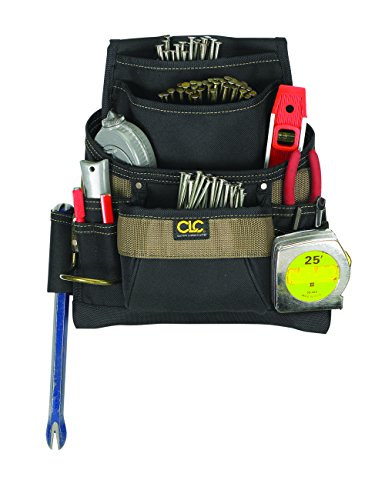 Custom Leathercraft 1620 Poly Nail and Tool Bag, 11-Pocket