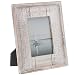 Barnyard Designs Rustic Distressed Picture Frame 5" x 7" Wood Photo Frame in White