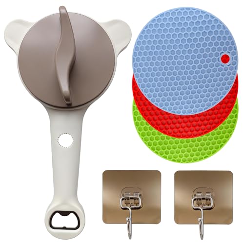 XINARIO 4-in-1 Jar & Bottle Opener for Seniors - Easy Grip