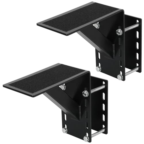 MECTL Frame Mounted Trailer Step,Boat Trailer Step,Supports up to 300 lbs,Non-Slip Surface (2 Pack,Black)