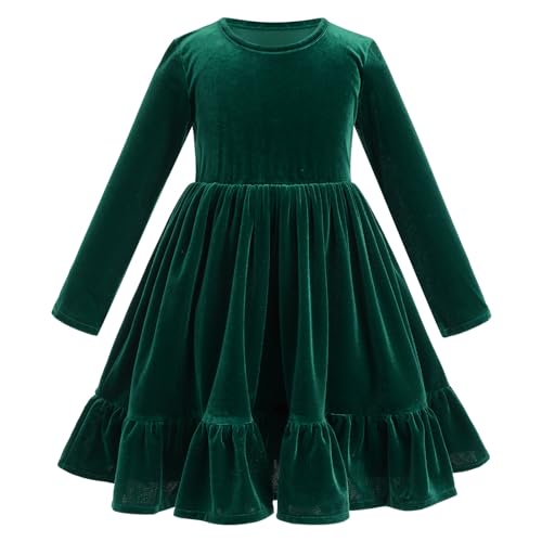 Robe de Noël pour enfant qui protège du froid | Style princesse en velours douillet