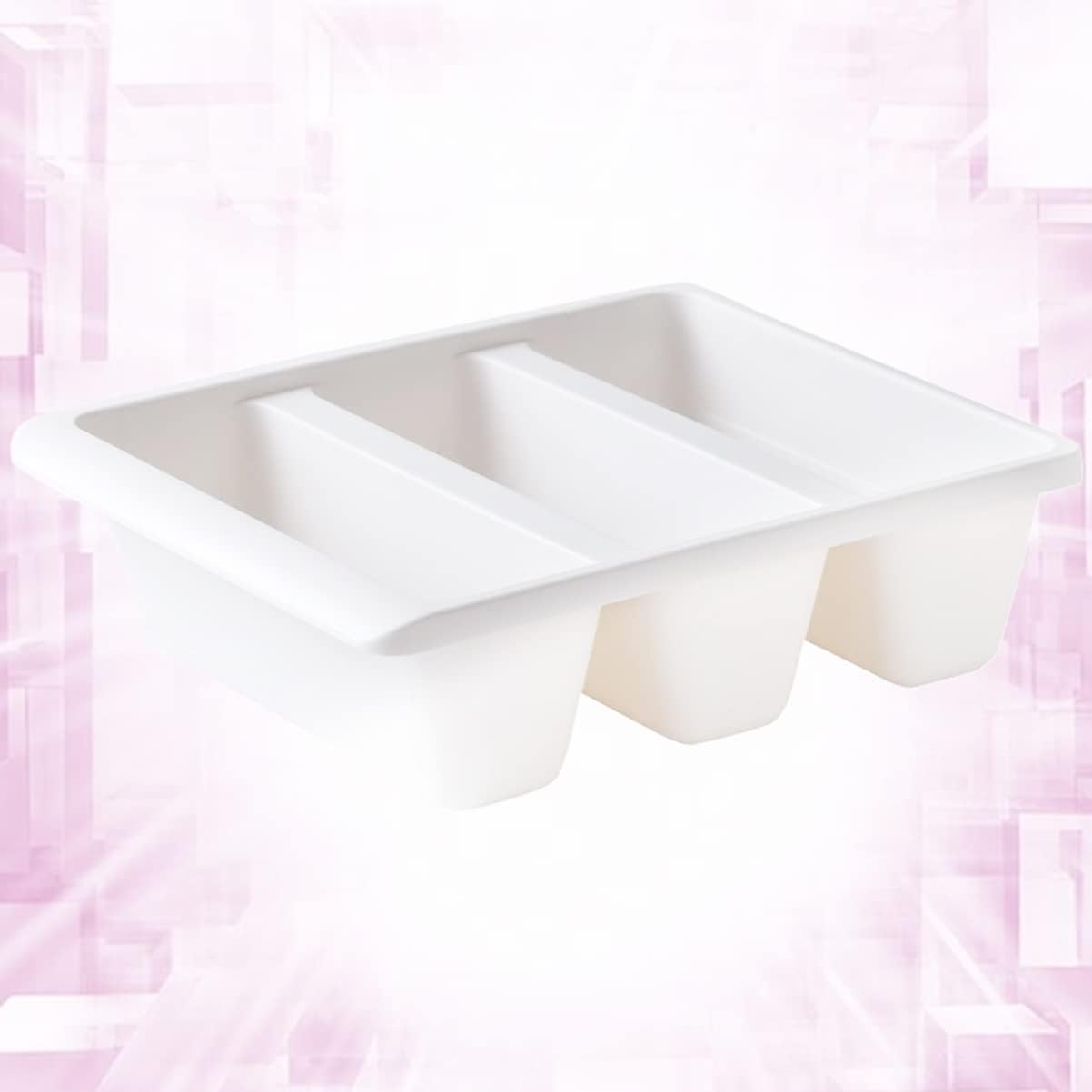 Upright Plastic Organizer for Home Creative Shoe Storage Container Enhanced Groove Design White Material Space-saving for Spaces